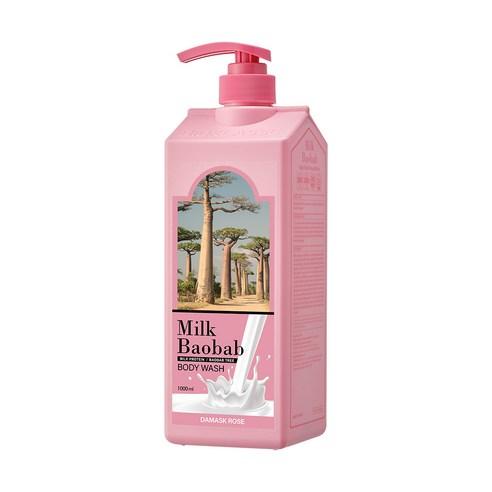 BIOKLASSE Milk Baobab Body Wash 1000ml #Damask Rose