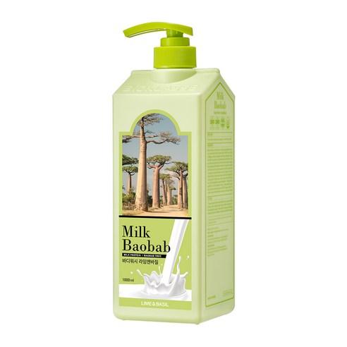 BIOKLASSE Milk Baobab Body Wash 1000ml #Lime & Basil