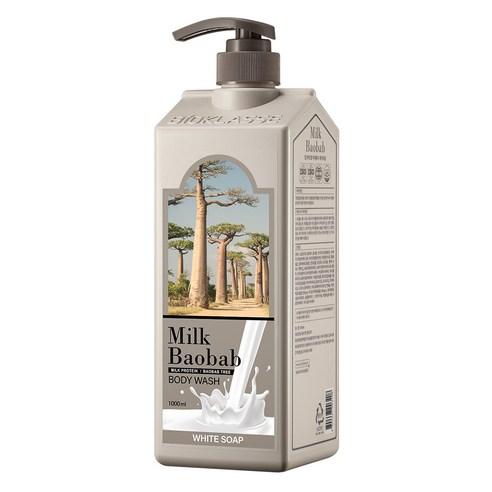 BIOKLASSE Milk Baobab Body Wash 1000ml #White Soap