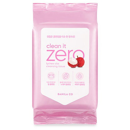 BANILA CO Clean It Zero Lychee Vita Cleansing Tissue 30 Sheets